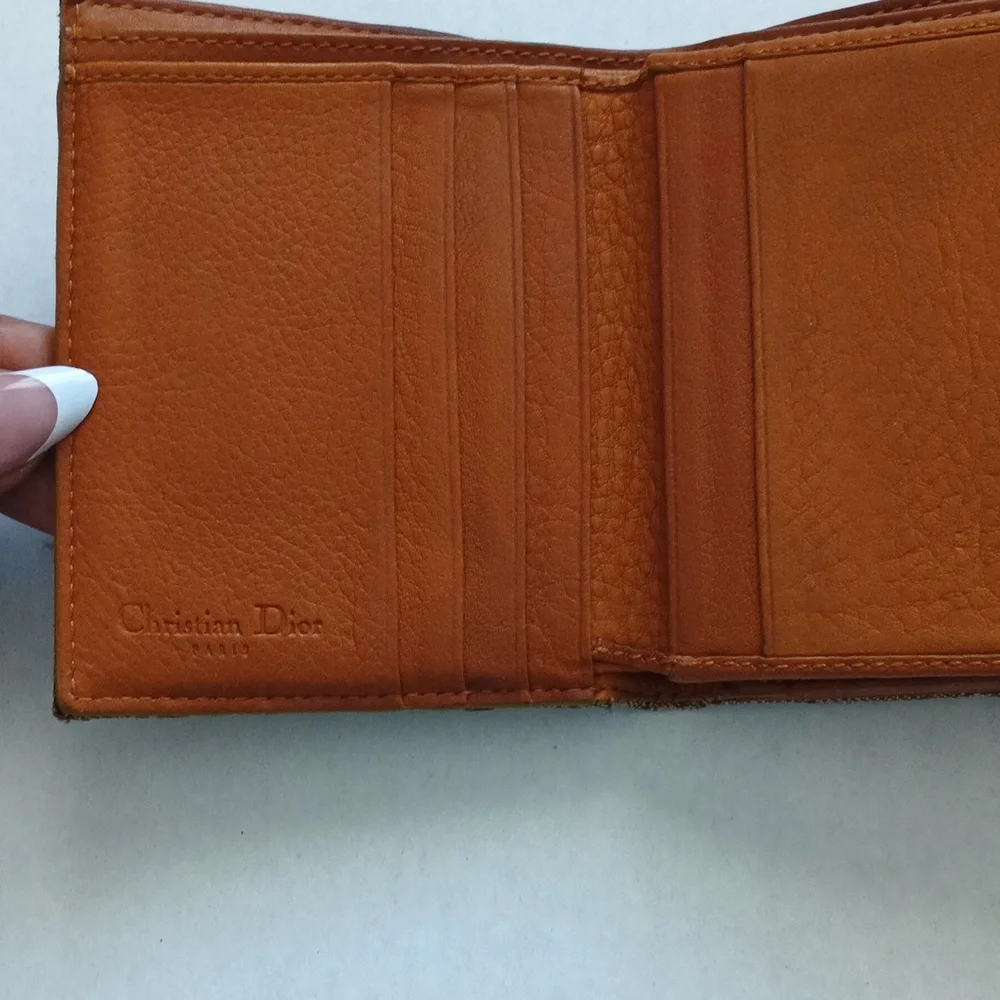 Authentic Dior Brown and Tan Wallet